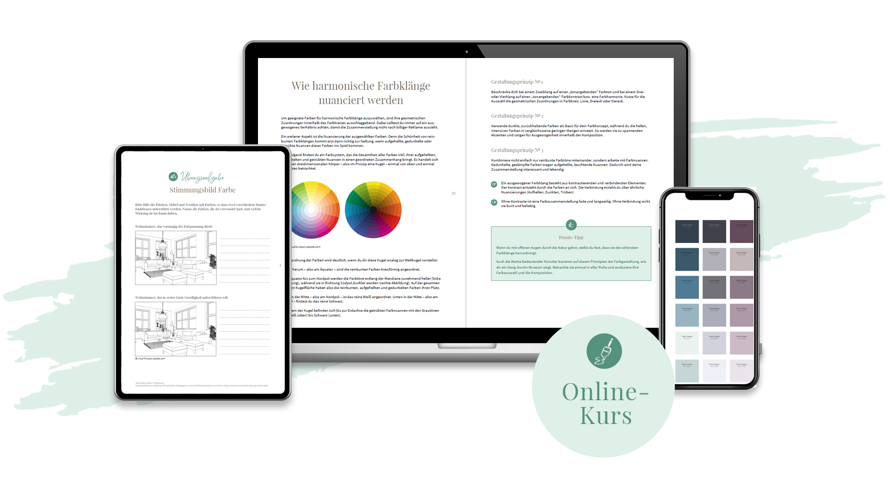 Online-Kurs Farbgestaltung | digitale Kursunterlagen