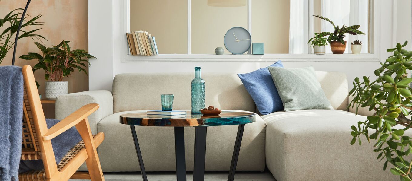 Mit Naturtönen einrichten: Erdtöne, Grün und Blau im Interior