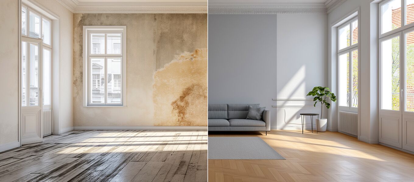 Keine Vorher-Nachher-Fotos Inneneinrichtung