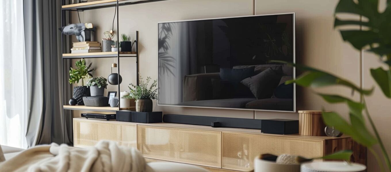 Lowboard und TV-Wand dekorieren