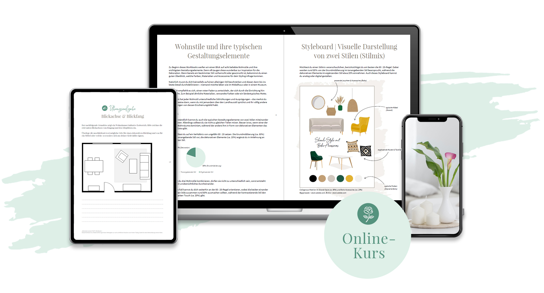 Online-Kurs Dekoration | digitale Kursunterlagen